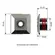 Dispositivo Hidromassagem Tholz Luxpool Quadrado Premium Inox