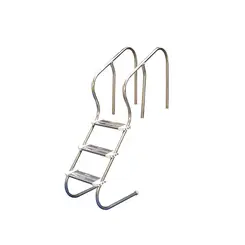 Escada Com 03 Degraus Inox Sodramar Confort 2''