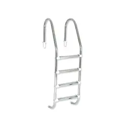 Escada Com 04 Degraus Inox Sodramar Tradicional 1.1/2"