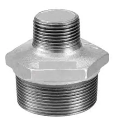 Niple Duplo de Redução Galvanizado com Rosca Bsp - 2"x1.1/2"