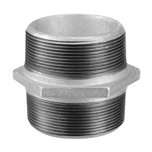 Niple Duplo Galvanizado com Rosca Bsp - 2.1/2"