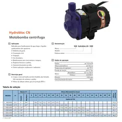Bomba KSB Hydrobloc C 2000N 2,0 CV Trifásica 220/380V